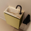 MONDIAZ TURE-DLUX Meuble toilette - 40cm - Oro - EDEN - vasque Frappe - position gauche - 1 trou de robinet SW1102881