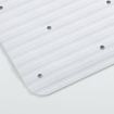 Sealskin Ribb Tapis de bain - 40x70cm - Antidérapant - inclus - crochet noir - Blanc SW1421062
