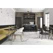 Terravito Alpuro wand- en vloertegel - 30x60cm - 9mm - Rechthoek - gerectificeerd - Marmerlook - Wit/zwart mat SW359743