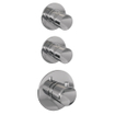 Brauer Chrome Edition Ensemble de douche pluie encastré - pomme de douche 30cm - bras de plafond - 3 boutons lisses - douchette barre 1 jet - chrome SW450873