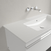 Villeroy & Boch Venticello Lavabo pour meuble avec lavabo droite 100x50cm sans trou pour robinetterie avec trop plein blanc 1025136