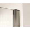 Fortifura Galeria Douche à l'italienne - 70x200cm - verre nervuré - Gunmetal brossé SW877056
