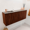 Mondiaz JOYA-DLUX 100cm meuble de toilette - couleur Ruby - Vasque FAYE position Gauche 1 trou de robinet couleur Oza. SW1425524