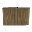 Mondiaz JOYA-DLUX 61.6cm toiletmeubel - ronding rechts kleur Dusk - Wastafel FAYE positie Links 1 kraangat kleur Oza. SW1425995