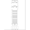 Plieger Florian Nxt M designradiator dubbel horizontaal met middenaansluiting 1710x600mm 1366W wit 7255252