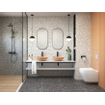 Terravito Hovano wand- en vloertegel - 60x60cm - 10mm - Vierkant - gerectificeerd - Terrazzo - Wit mat SW728272