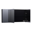BRAUER Impress Deluxe Armoire de toilette 140x70x15cm 2 portes pivotantes MFC Sunlit SW370056