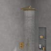 Villeroy & Boch Universal Showers douche principale - 35cm - Rond - Or brossé (or) SW974344