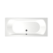 Xenz Lagoon Duobad - 180x80x53 - afvoer Midden - acryl - wit SW103175