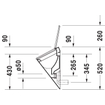 Duravit Philippe Starck 1 & 2 Urinoir (rigole) 0299649