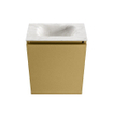 MONDIAZ TURE-DLUX Meuble toilette - 40cm - Oro - EDEN - vasque Ostra - position centrale - sans trou de robinet SW1104966