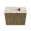 Mondiaz JOYA-DLUX Meuble de toilette 50cm - couleur Dusk - Vasque FAYE position Milieu Sans trou de robinet couleur Nata. SW1425882