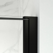 Fortifura Galeria Cabine de douche - 100x180x200 - Profil en verre de sécurité - anti-calcaire - noir mat SW1443620