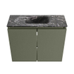 MONDIAZ TURE-DLUX Meuble de toilette 60 cm Army. EDEN lavabo Lava position centrale. Sans trou de robinet. SW1103641