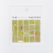 SAMPLE The Mosaic Factory Amsterdam Carrelage mosaïque - 2x2x0.4cm - pour mur et sol pour intérieur et extérieur carré - verre clair vert SW861915