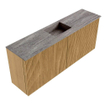 Mondiaz JOYA-DLUX 100cm toiletmeubel - kleur Oak - Wastafel FAYE positie Midden Zonder kraangat kleur Oza. SW1424109