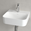 Villeroy & Boch Finion fontein 1 kraangat 43x39cm ceramic+ zonder overloop stone white SW209537