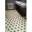La Mosaic Factory London carreau mosaïque - 26x30cm - carrelage mural et de sol - Hexagone/Hexagone - Porcelaine Blanc + Noir Mat SW258556