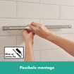 Hansgrohe wallstoris ensemble barre de toilette+bac+couvercle+gobelet noir mat SW651605