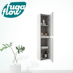 FugaFlow Eccelente Arredo Armoirecolonne 34.5x140x26.9cm 2 portes sans poignée Blanc mat SW1123647