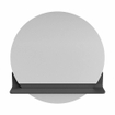 Miroir de salle de bain Mondiaz SPOT - rond 60cm - plan de miroir - couleur Gris Foncé SW1235514
