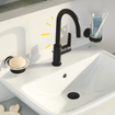 GROHE Start QuickFix Wastafelkraan - l-size - met waste - matte black SW1126743
