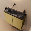 MONDIAZ TURE-DLUX Meuble toilette - 60cm - Oro - EDEN - vasque Lava - position gauche - sans trou de robinet SW1103959