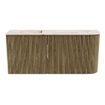Mondiaz JOYA-DLUX 91.6cm toiletmeubel - ronding rechts kleur Dusk - Wastafel FAYE positie Links 1 kraangat kleur Nata. SW1425929