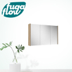 FugaFlow Eccelente Arredo spiegel badkamer spiegelkast - 100x63x16cm - inclusief zijpanelen - eiken SW1125325