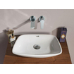 Crosswater Anabel Vasque à poser 50x36x11cm sans trou de robinet avec trop-plein blanc SW487153