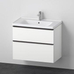 Duravit d-neo ensemble de meubles avec meuble avec 2 tiroirs à fermeture douce 80x20x48cm incl. lavabo blanc mat SW641935