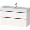 Duravit D-neo Meuble sous vasque 118.4x44.2x62.5cm 2 tiroirs Blanc haute brillance SW641238