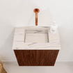 Mondiaz JOYA-DLUX Meuble de toilette 40cm - couleur Ruby - Vasque FAYE position Milieu Sans trou de robinet couleur Nata SW1425412