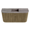 Mondiaz JOYA-DLUX 83.2cm meuble de salle de bains - arrondis gauche et droite couleur Dusk - Vasque FAYE position Milieu Sans trou de robinet couleur Oza SW1426023