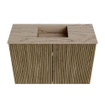 Mondiaz JOYA-DLUX Meuble de toilette 60cm - couleur Dusk - Lavabo FAYE position Milieu 1 trou de robinet couleur Arena. SW1425739