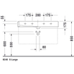 Duravit Vero lavabo rectifié avec 2 trous de robinet avec trop-plein 100x47cm incl. fixation blanc 0290118