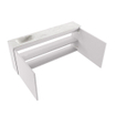 MONDIAZ TURE-DLUX meuble WC 120 cm Cale. EDEN lavabo Ostra position gauche. Sans trou de robinet. SW1104769