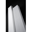 Vasco Beams Mono Radiateur design aluminium vertical 180x15cm 671watt raccord 0066 Gris aluminium SW237016