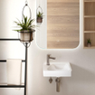 Villeroy & Boch Architectura Lavabo compact - 26,5x36cm - 1 trou de robinet - à gauche - avec trop-plein - blanc SW1162381