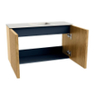 Mondiaz JOYA-DLUX 70cm toiletmeubel - kleur Oak - Wastafel FAYE positie Midden 1 kraangat kleur Ostra. SW1422192