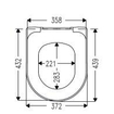 Villeroy & Boch Antao Closetzitting - met automatische sluitfunctie (SoftClosing) - met afneembare zitting - (QuickRelease) - Almond SW917873