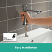 Hansgrohe Rebris E 1-gats wastafelkraan 110 coolstart m. waste chroom SW796446