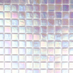 The Mosaic Factory Amsterdam carrelage mosaïque 32.2x32.2cm pour mur et sol intérieur et extérieur carré verre gris clair perlé SW62153
