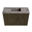 Mondiaz JOYA-DLUX 60cm toiletmeubel - kleur Shadow - Wastafel FAYE positie Midden 1 kraangat kleur Sombra. SW1425179