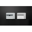 Clou Flush fontein 35.5x24.5cm zonder kraangat keramiek glanzend wit SW106236