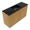 Mondiaz JOYA 70cm meuble de salle de bains - couleur Oak - Vasque FAYE position Milieu Sans trou de robinet couleur Urban SW1421195