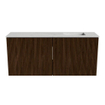 Mondiaz JOYA-DLUX Meuble de salle de bains 90cm - couleur Walnut - Vasque FAYE position Droite 1 trou de robinet couleur Opalo. SW1422552