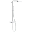 GROHE Euphoria smartcontrol Regendoucheset Opbouw- hoofddouche vierkant 31cm - handdouche staaf - moon white SW223295