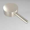 IVY Bond Partie de finition - pour robinet de douche - robinet d'arrêt - symétrie - rosace ronde - Nickel brossé PVD SW1031062