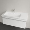 Villeroy & Boch Venticello Lavabo pour meuble - vasque à gauche - 1 trou de robinet - 100x50cm - adapté pour 3 trous de robinet - trop-plein - ceramic+ - blanc 1025127